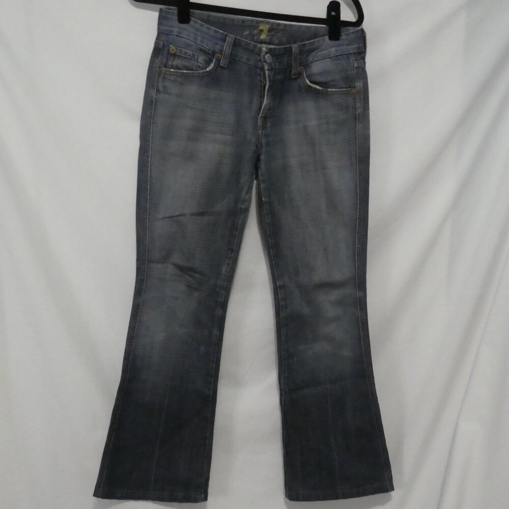 7 FOR ALL MANKIND | size 28 | Classic Bootcut Medium Wash Blue Jeans